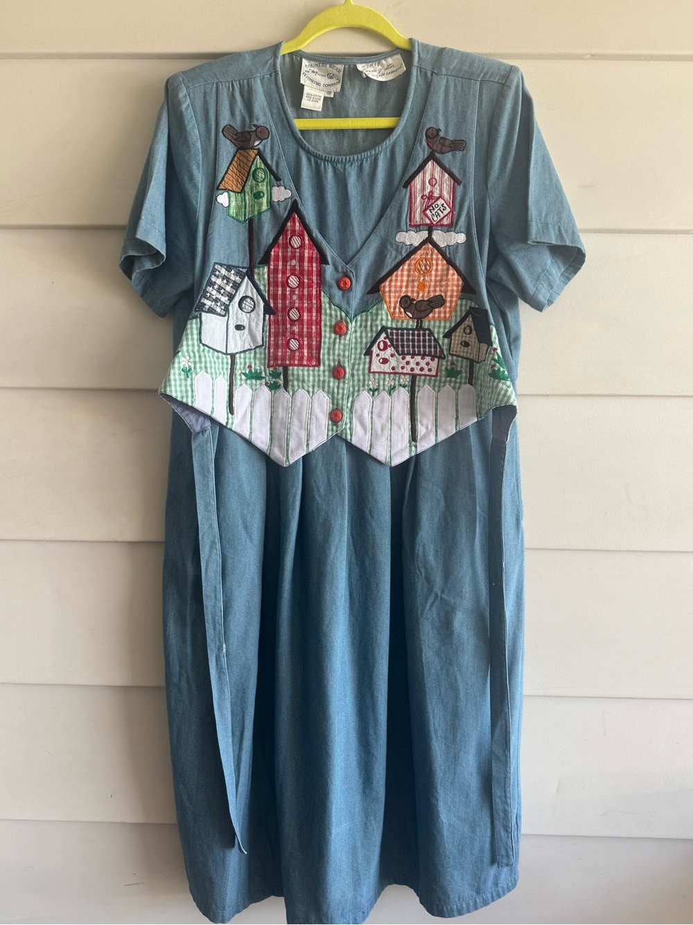 Vintage Country Wear Cottage Vest Dress Sz 10